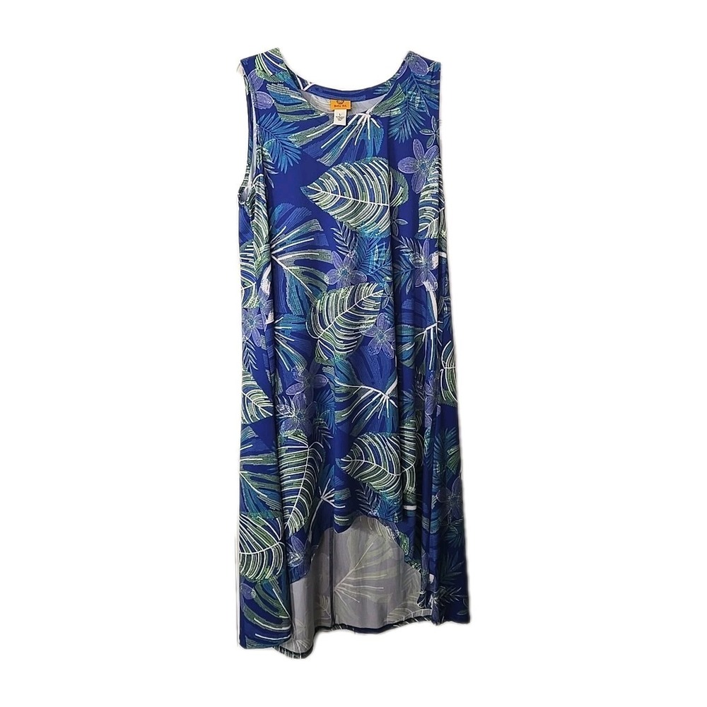 Ruby Rd Womans Midi/Maxi‎ Sleeveless Dress Size Large Hawaiian Designs